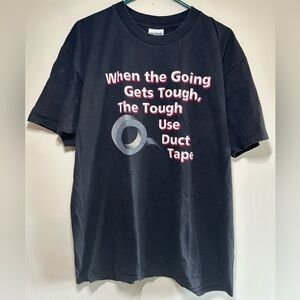 Vintage Funny Duct Tape Dad Graphic Tee XL